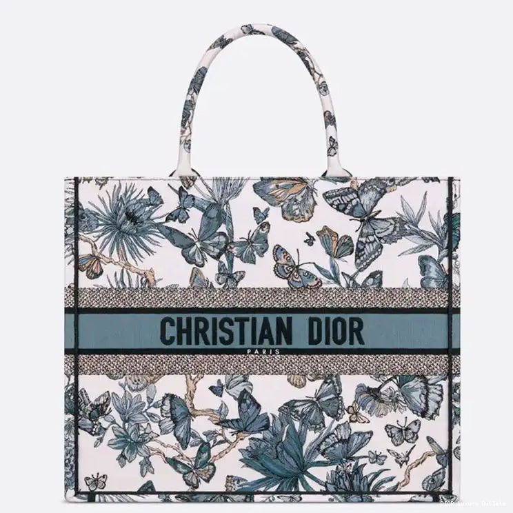 Canvas Motif Tote Jouy Blue White Dior de Book Toile Mexico 0702 Luxury